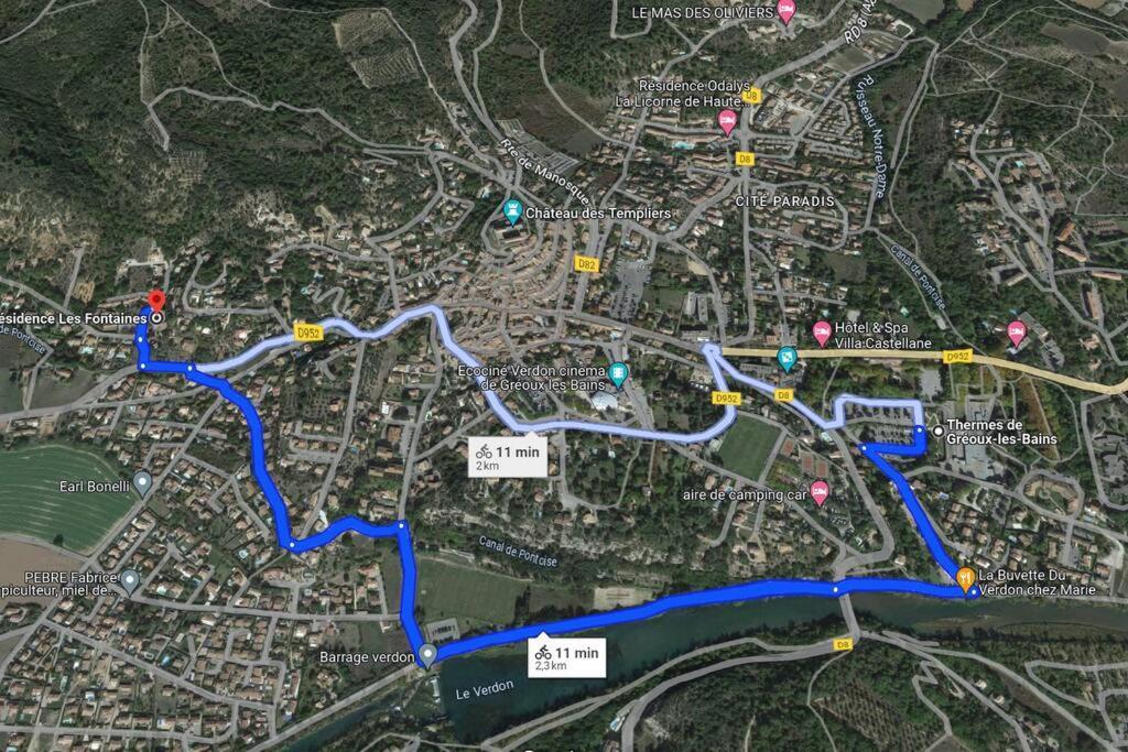 Lumineux Studio-Gréoux-les-Bains Eksteriør billede